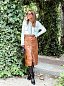 Falda Lloret Ecopiel Camel